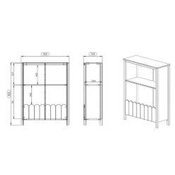 Melbourne Bookcase White - Powell -Professional Childrens Furniture Store GUEST b9c3fcf8 82da 48a6 838d 2119cc0a3b8f