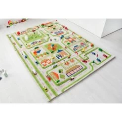 52.5"x71" Traffic Green 3D Play Rug - IVI -Professional Childrens Furniture Store GUEST b9ea5c24 9e70 4ca1 a977 3c8d61e30648
