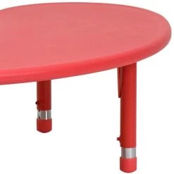 Flash Furniture 35"W X 65"L Half-Moon Plastic Height Adjustable Activity Table 17 Flash Furniture 35"W X 65"L Half-Moon Plastic Height Adjustable Activity Table -Professional Childrens Furniture Store GUEST ba789946 f197 4a74 8ad9 a6f2fff957ec