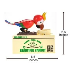 Insten Parrot Piggy Bank Robotic Coin Munching Toy Money Box, Red, 6.6x6.5 Inches 11 Insten Parrot Piggy Bank Robotic Coin Munching Toy Money Box, Red, 6.6x6.5 Inches -Professional Childrens Furniture Store GUEST bcd274c7 3831 4d49 a27b 9b46dffac7d0