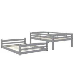 Full Over Full Alaina Floor Wood Bunk Bed - Room & Joy -Professional Childrens Furniture Store GUEST c24be05e f164 485e 808a c4d07721356f