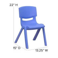 Emma And Oliver 4 Pack Plastic Stack School Chair With 12" Seat Height - Kids Chair -Professional Childrens Furniture Store GUEST c2cc4fd9 29b2 47d5 9f15 ce02a91a2e88