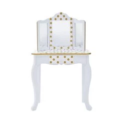 Fashion Polka Dot Gisele Play Vanity Set With Led Mirror White/Gold - Teamson Kids 25 Fashion Polka Dot Gisele Play Vanity Set With Led Mirror White/Gold - Teamson Kids -Professional Childrens Furniture Store GUEST c71bfc0f 9c5e 492f b5f6 757f271dc383