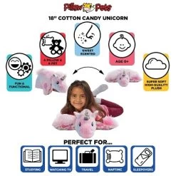 Sweet Scented Cotton Candy Unicorn - Pillow Pets -Professional Childrens Furniture Store GUEST c74f9e08 3898 4726 9a21 bdb000689a70