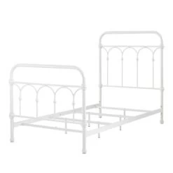 Twin Caledonia Metal Bed Antique White - Inspire Q -Professional Childrens Furniture Store GUEST c757a6c0 9ca8 4a18 ba88 c8b95bee6191
