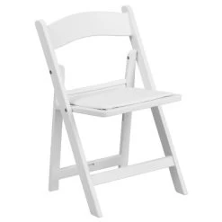 Flash Furniture Kids Folding Chairs With Padded Seats | Set Of 2 White Resin Folding Chair With Vinyl Padded Seat For Kids -Professional Childrens Furniture Store GUEST c864bc29 0330 4869 adc5 372f152853d2