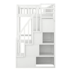 Twin Size Loft Bed With Shelf, Drawers, Desk And Wardrobe - ModernLuxe -Professional Childrens Furniture Store GUEST ca9d64d6 5fa8 4643 aa51 1b097f9f250d