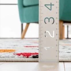 Well Woven Modern Dandy Dots Stripes Bright Kids Room Carpet Soft Durable White Area Rug -Professional Childrens Furniture Store GUEST cbf4f739 2e50 40ad aa1b 8698d8872b82