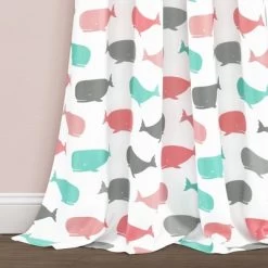 Whale Window Curtain - Lush Décor -Professional Childrens Furniture Store GUEST cc165173 d2fd 43d1 91bc f0eee02ace58