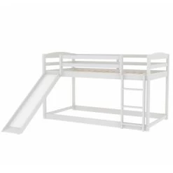 Twin Over Twin Bunk Bed With Convertible Slide And Ladder - ModernLuxe -Professional Childrens Furniture Store GUEST cca88794 3155 444e 9c8a 48364940b656