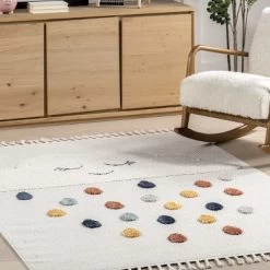 NuLOOM Marleigh Raindrop High-Low Kids Tasseled Area Rug -Professional Childrens Furniture Store GUEST ccf0de50 f023 4285 a73f 9eb9ed24b6d9