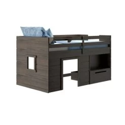 Max & Lily Loft Bed Twin Size Solid Wood Platform Bed Frame For Kids With Storage Drawer -Professional Childrens Furniture Store GUEST cd54a0c4 774c 4e5c a981 7763121a2ceb