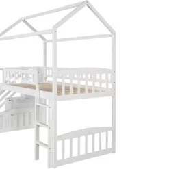 Twin Size House Shape Loft Bed With Two Drawers And Slide - ModernLuxe 19 Twin Size House Shape Loft Bed With Two Drawers And Slide - ModernLuxe -Professional Childrens Furniture Store GUEST cf39ac75 9a91 474e b02e a2a93037e70f