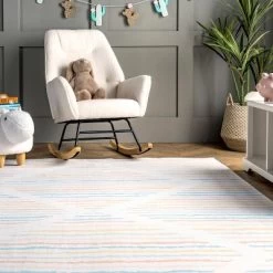 NuLOOM Alise Kids Striped Nursery Or Playroom Area Rug -Professional Childrens Furniture Store GUEST d0c5a254 b471 440f b604 c5ca10bc21a3