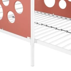 Twin Modern Cut-Out L-Shaped Metal Bunk Bed - Saracina Home -Professional Childrens Furniture Store GUEST d136bdc3 f058 4dfd 808e 90088fa20ede