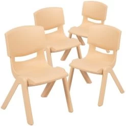 Flash Furniture 4 Pack Plastic Stackable School Chairs With 10.5" Seat Height -Professional Childrens Furniture Store GUEST d2c01ef5 7e63 4347 9e8b ea63271d896c