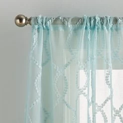 2pk Audrey Poletop Sheer Curtain Panels - Dream Factory -Professional Childrens Furniture Store GUEST d3a7bb43 13fa 4253 965b a75a355d4a5f