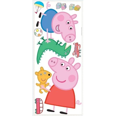 Peppa Pig George Playtime Peel And Stick Giant Wall Decal - RoomMates 1 Peppa Pig George Playtime Peel And Stick Giant Wall Decal - RoomMates
