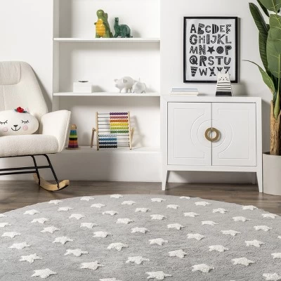 NuLOOm Raised Stars Kids Machine Washable Area Rug 7 NuLOOm Raised Stars Kids Machine Washable Area Rug - Image 7