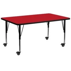 Emma And Oliver Mobile 30x72 Rectangle HP Laminate Preschool Activity Table -Professional Childrens Furniture Store GUEST d60e9c5b b3e3 4ab3 9a33 afb16166dae0