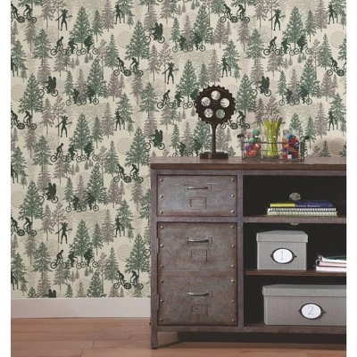 Netflix Stranger Things Hawkins Woods Peel And Stick Wallpaper Brown - RoomMates 8 Netflix Stranger Things Hawkins Woods Peel And Stick Wallpaper Brown - RoomMates - Image 8