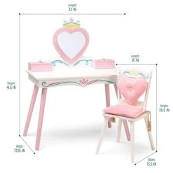 Princess Vanity Table And Chair Set - WildKin 10 Princess Vanity Table And Chair Set - WildKin -Professional Childrens Furniture Store GUEST d6dd463c 2ed1 4552 923f ade83f386cff