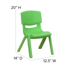 Emma And Oliver 2 Pack Plastic Stackable School Chair With 10.5"H Seat, Preschool Chair -Professional Childrens Furniture Store GUEST d74c2b1d 2a95 4706 9fe6 22270324fca1