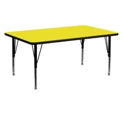 Flash Furniture 24''W X 60''L Rectangular HP Laminate Activity Table - Height Adjustable Short Legs 6 Flash Furniture 24''W X 60''L Rectangular HP Laminate Activity Table - Height Adjustable Short Legs -Professional Childrens Furniture Store GUEST dae3a13f e56f 4f41 af66 9736c72f6cfa