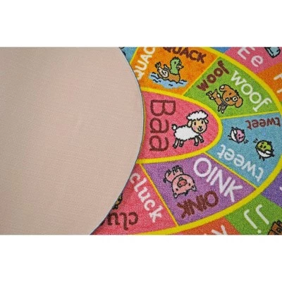 KC CUBS Boy & Girl Kids ABC Alphabet W/ Animals & Sounds Educational Learning & Fun Game Play Nursery Bedroom Classroom Oval Rug Carpet 6 KC CUBS Boy & Girl Kids ABC Alphabet W/ Animals & Sounds Educational Learning & Fun Game Play Nursery Bedroom Classroom Oval Rug Carpet - Image 6