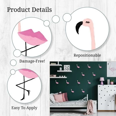 Flamingos Wall Decor - Decalcomania 6 Flamingos Wall Decor - Decalcomania - Image 6