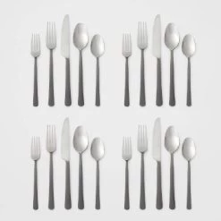 20pc Hubbardston Flatware Set Black - Threshold™ -Professional Childrens Furniture Store GUEST dc38d691 3449 481a bf3c c841a47ed14b