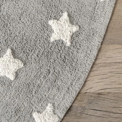 NuLOOm Raised Stars Kids Machine Washable Area Rug 4 NuLOOm Raised Stars Kids Machine Washable Area Rug - Image 4