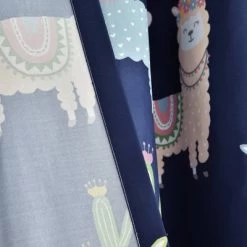 52"x84" Make A Wish Southwest Llama Cactus Window Curtain Panels Set - Lush Décor -Professional Childrens Furniture Store GUEST ded7c023 2efd 42ee a2b1 4ab8f6b9e60d