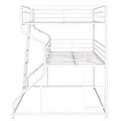 Full XL Over Twin XL Over Queen Size Metal Triple Bunk Bed With Ladder-ModernLuxe -Professional Childrens Furniture Store GUEST e1fa814b 7599 40ce bd40 b89d0e5bbd2e