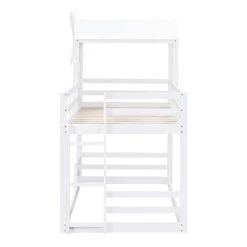 Twin Over Twin Bunk Bed With Roof, Window, Guardrails And Ladder - ModernLuxe -Professional Childrens Furniture Store GUEST e202d40a f325 4d9f a732 66deca72aa52