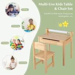 Costway Toddler Multi Activity Table With Chair Kids Art & Crafts Table With Paper Roll Holder -Professional Childrens Furniture Store GUEST e2e37a58 b888 4644 b571 ebb94a9f9fff