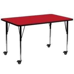 Flash Furniture Mobile 30''W X 72''L Rectangular HP Laminate Activity Table - Standard Height Adjustable Legs 5 Flash Furniture Mobile 30''W X 72''L Rectangular HP Laminate Activity Table - Standard Height Adjustable Legs -Professional Childrens Furniture Store GUEST e6fa075d 367f 49c0 b3d2 c752c4e8a6b8