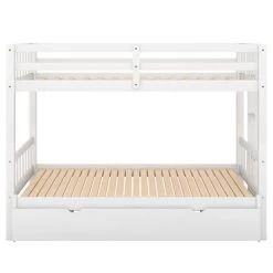 Twin Over Twin Pull-out Bunk Bed With Trundle Bed And Ladder-ModernLuxe -Professional Childrens Furniture Store GUEST e89d148b c272 4f94 b848 f1d0e07c7fc3