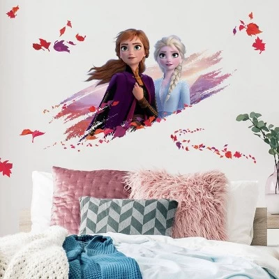 Frozen 2 Elsa & Anna Peel & Stick Giant Wall Decal - Roommates 1 Frozen 2 Elsa & Anna Peel & Stick Giant Wall Decal - Roommates
