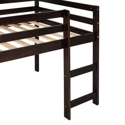 Twin Size Loft Bed With Slide - ModernLuxe 8 Twin Size Loft Bed With Slide - ModernLuxe - Image 8