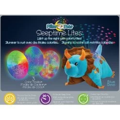 Sleeptime Lite Dinosaur Plush LED Nightlight Blue - Pillow Pets -Professional Childrens Furniture Store GUEST ec1e0b2a d02a 4cc0 b201 94497dad8190