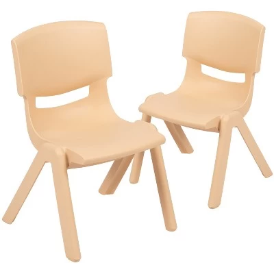 Flash Furniture 2 Pack Plastic Stackable School Chair With 10.5" Seat Height 14 Flash Furniture 2 Pack Plastic Stackable School Chair With 10.5" Seat Height - Image 14