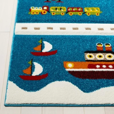 Carousel Kids CRK197 Power Loomed Area Rug - Safavieh 2 Carousel Kids CRK197 Power Loomed Area Rug - Safavieh - Image 2