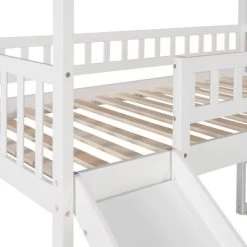 Twin Size House Shape Loft Bed With Two Drawers And Slide - ModernLuxe 17 Twin Size House Shape Loft Bed With Two Drawers And Slide - ModernLuxe -Professional Childrens Furniture Store GUEST eea87299 8b38 435b 94be 128779e83ddc
