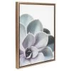 Succulents Framed Canvas Art Gold (24"x18") - Uniek