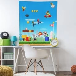 Nintendo Super Mario Tapestry - RoomMates 6 Nintendo Super Mario Tapestry - RoomMates -Professional Childrens Furniture Store GUEST f0df1c50 b98b 4102 85e1 d2082fade145