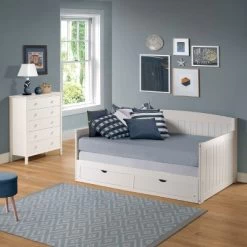 King Harmony Daybed With Conversion White - Alaterre Furniture -Professional Childrens Furniture Store GUEST f1d3b3e6 fd5a 4935 a7d7 bf422a61a419