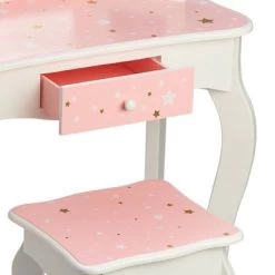 Fashion Twinkle Star Gisele Play Vanity Set Pink/White - Teamson Kids -Professional Childrens Furniture Store GUEST f58c1b30 f436 4e61 b736 b5e4d7b7c044