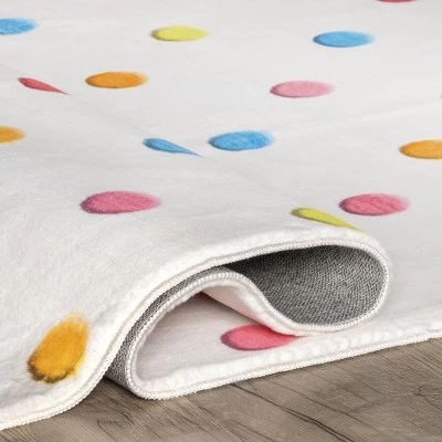 NuLOOM Ilse Colorful Dots Machine Washable Kids Area Rug 3 NuLOOM Ilse Colorful Dots Machine Washable Kids Area Rug - Image 3