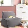 Armless Lounge Kids' Chair Gray - Pillowfort™